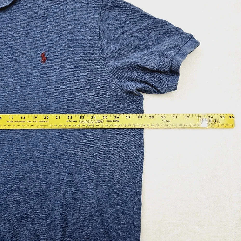 Polo Ralph Lauren Polo Shirt‎ Mens 3XB BIG Blue Short Sleeve Pony Casual Cotton